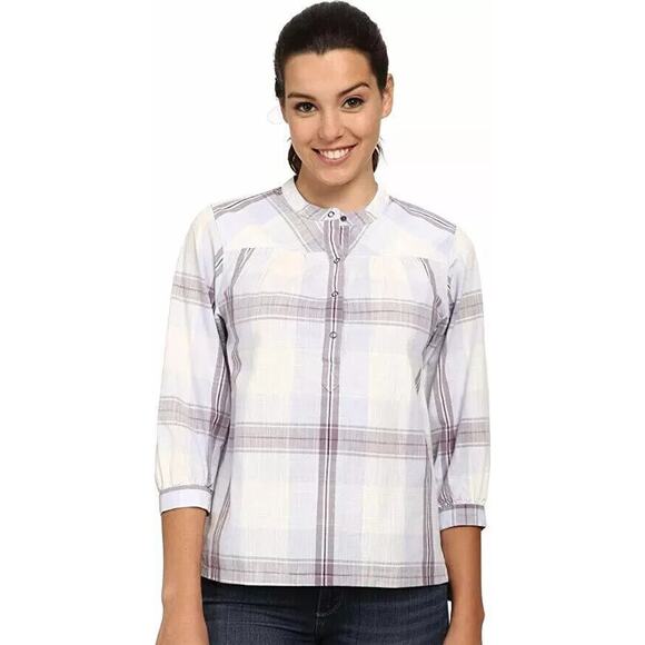 PATAGONIA W's Settlers Top Plaid in Romany Tundra Purple - Picture 2 of 12